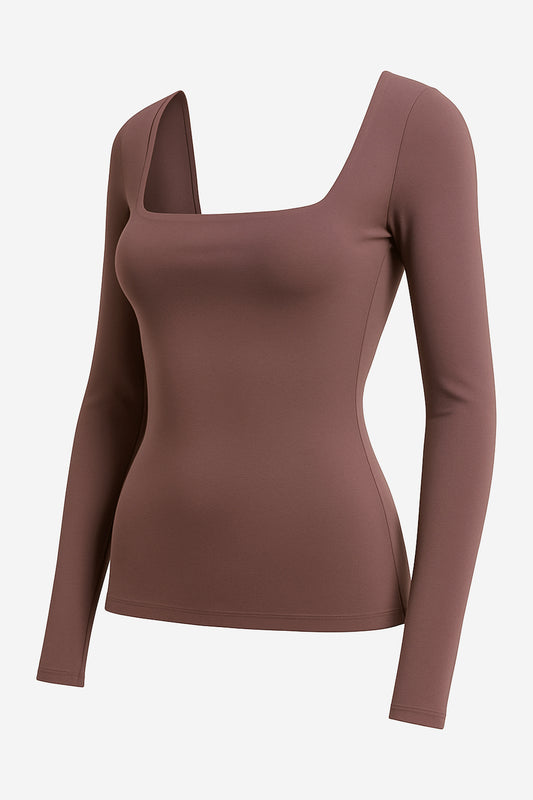 Aritzia Contour Squareneck Hip Longsleeve - Image 3