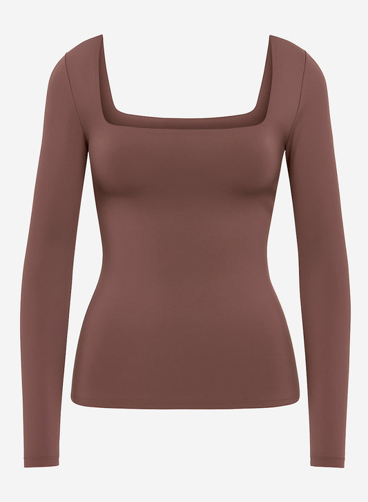Aritzia Contour Squareneck Hip Longsleeve