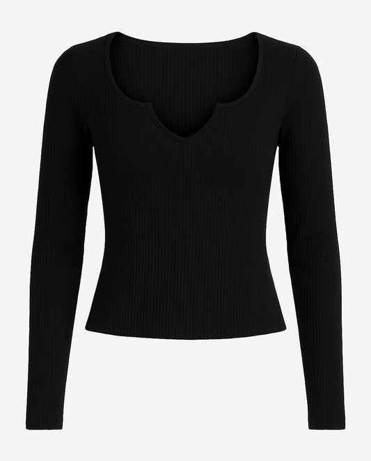 Project Social T Voyager Notch Rib Top