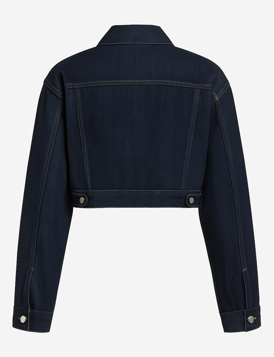 Weworewhat Cropped Denim Jacket - Image 2