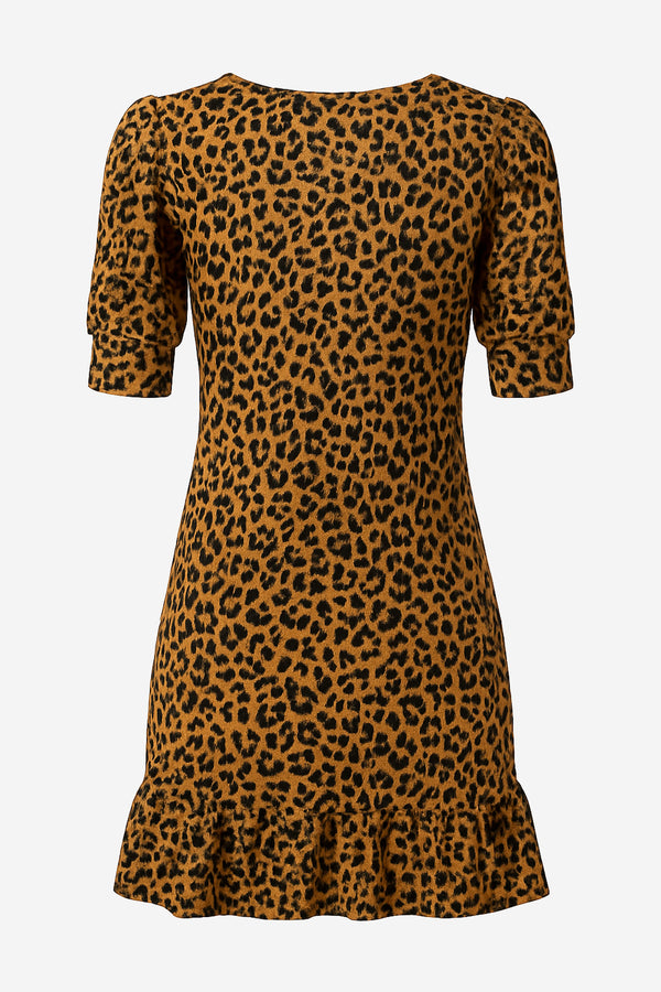 Cece Leopard Print Knit Dress - alternate