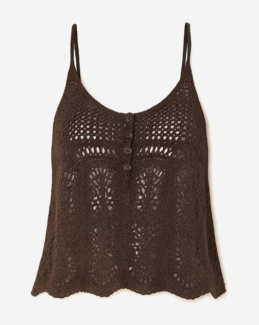 Free People Summer Breeze Linen-blend Tank
