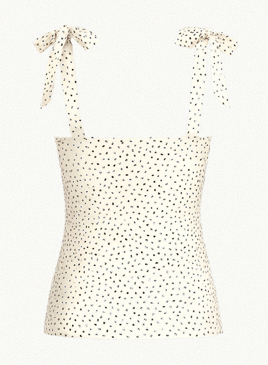 Socialite Square Neck Fitted Strappy Top - Image 2