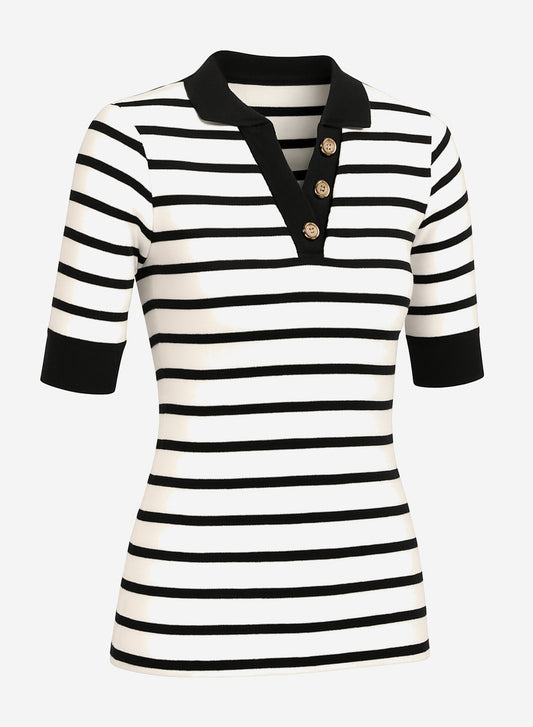 Anthropologie Maeve Half-sleeve Henley Tee - Image 3