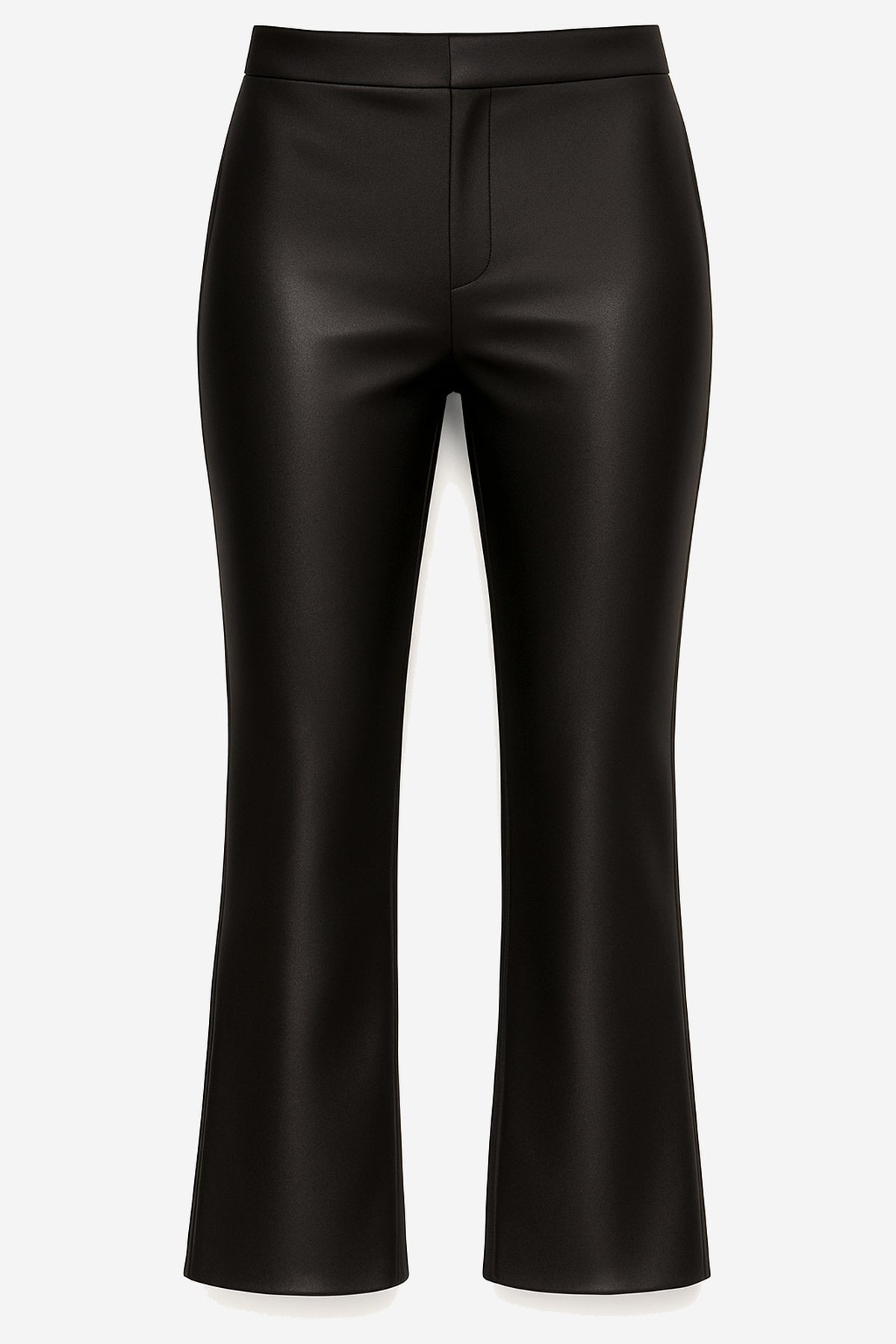 Good American Shiny Crop Scuba Knit Trousers - Image 1