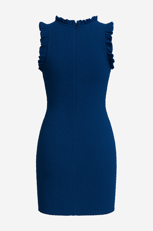 By Anthropologie Ruffle-trim Textured Mini Dress - Image 2