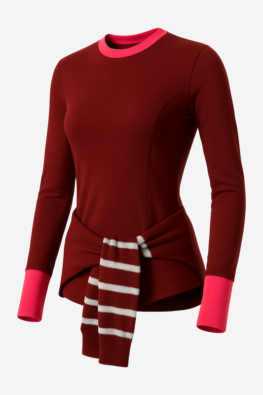 Anthropologie Maeve Long-sleeve Seamed Tee - Image 3