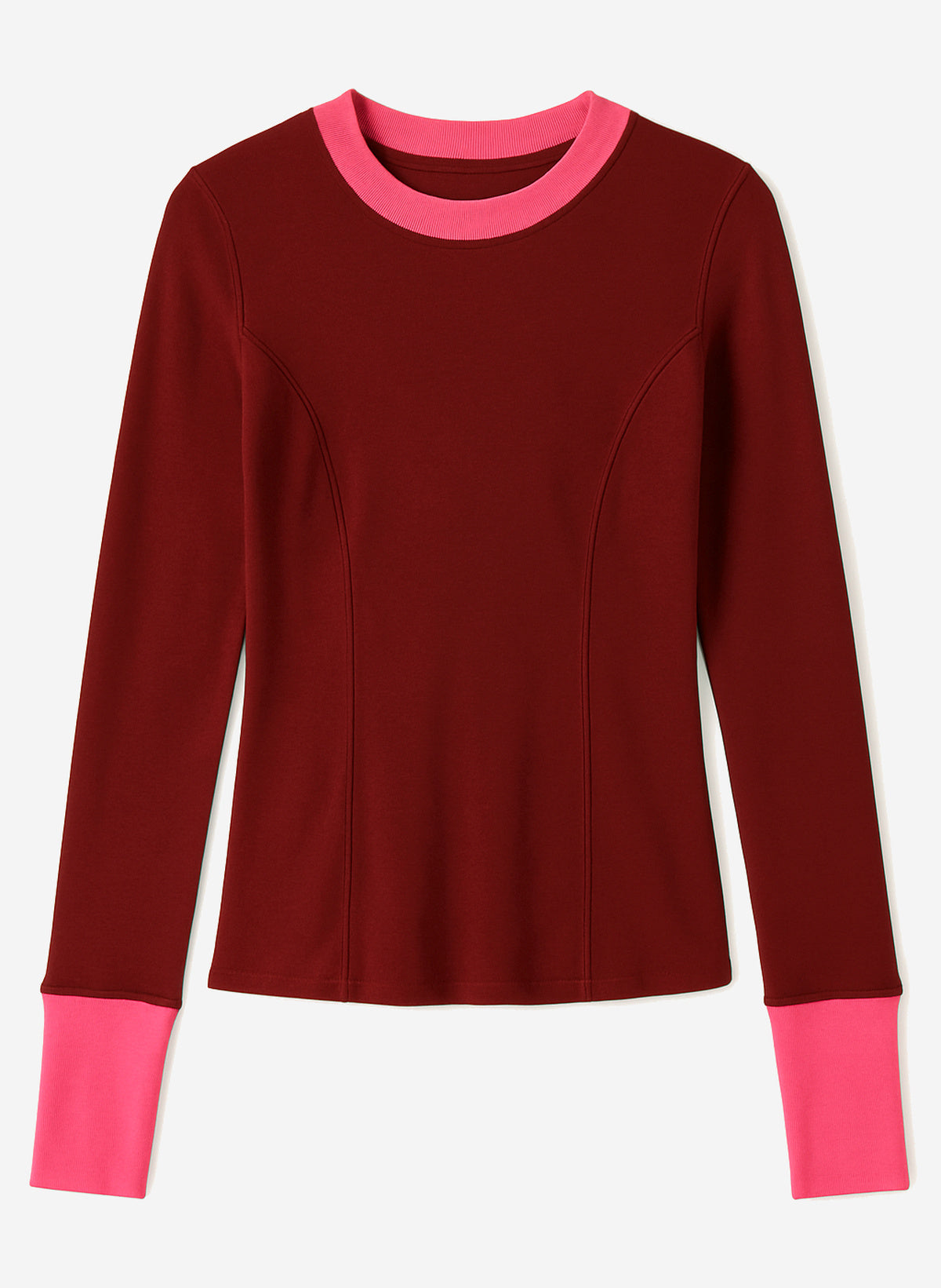 Anthropologie Maeve Long-sleeve Seamed Tee - Image 1