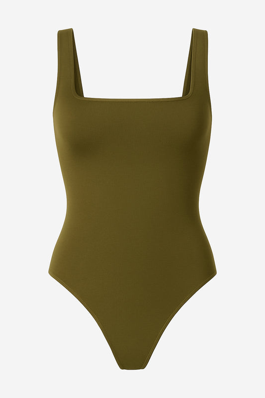 Anthropologie The Renna Seamless Square-neck Bodysuit