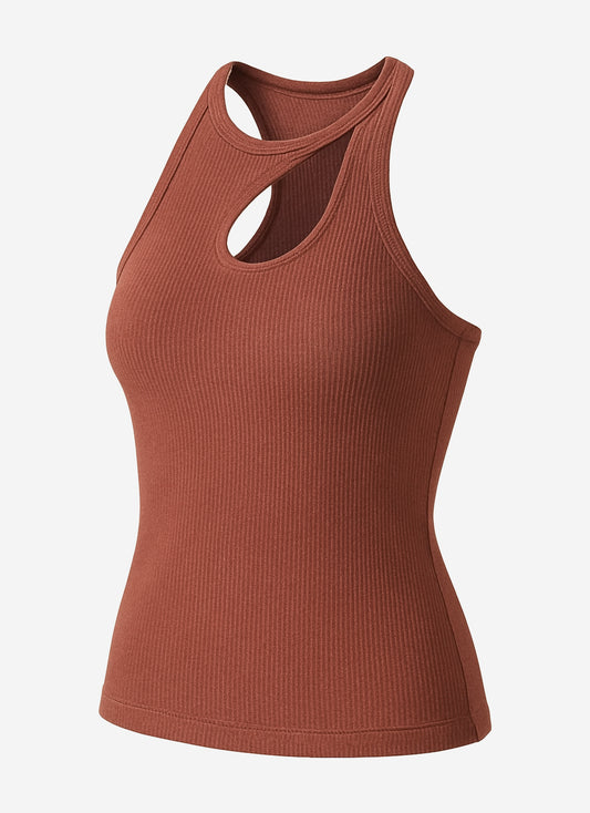 Anthropologie Pilcro Ribbed Halter Tank - Image 3