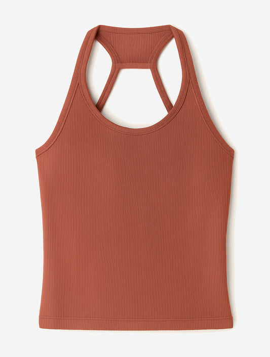 Anthropologie Pilcro Ribbed Halter Tank