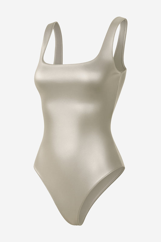 Aritzia Contour Metallic Squareneck Bodysuit - Image 3