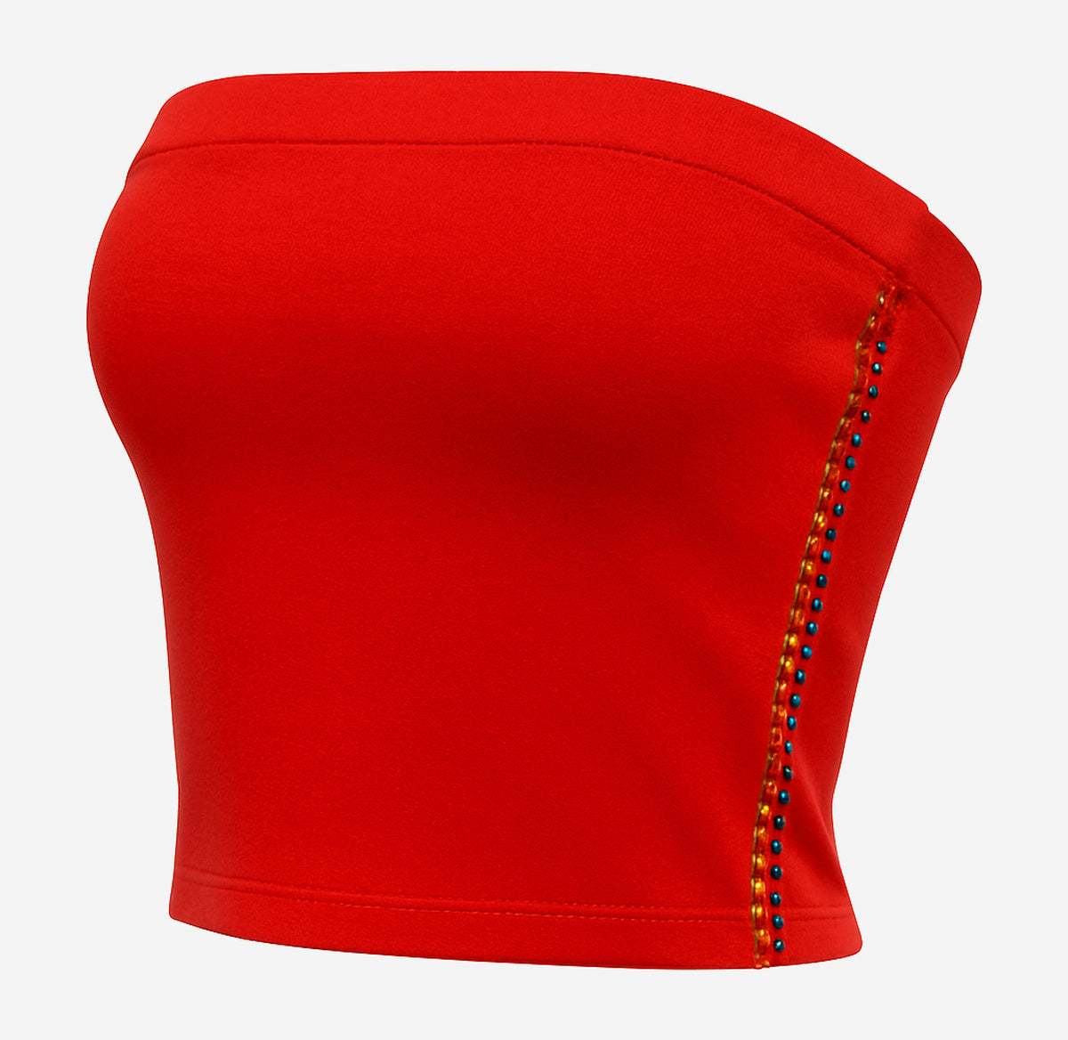 Main Strip French Terry Rhinestone Tube Top - Image 3