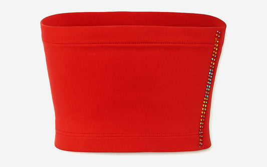 Main Strip French Terry Rhinestone Tube Top - Image 2