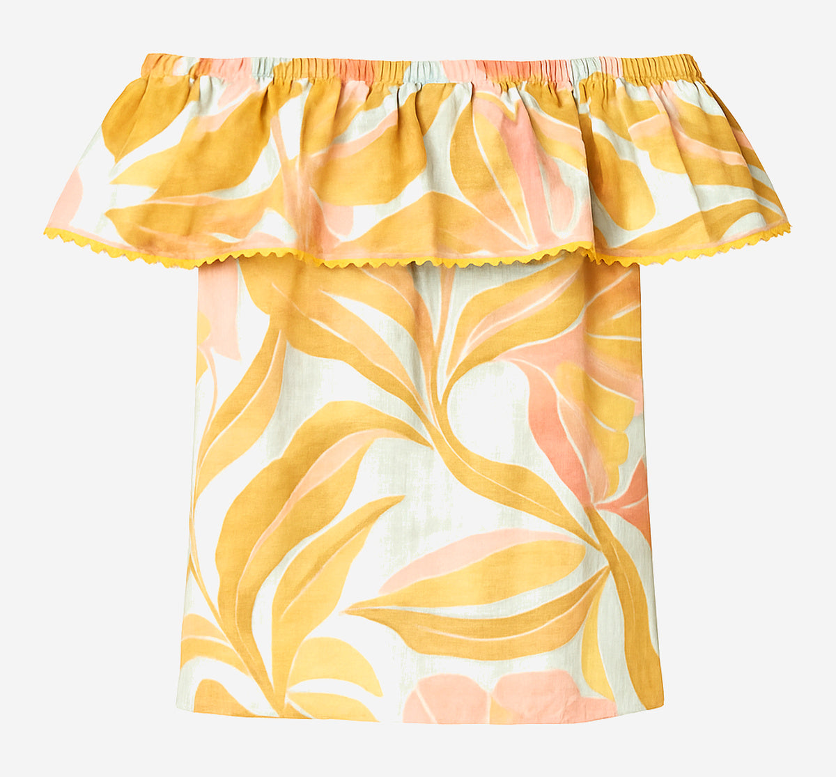 Lucky & Coco Printed Off The Shoulder Top - Image 2