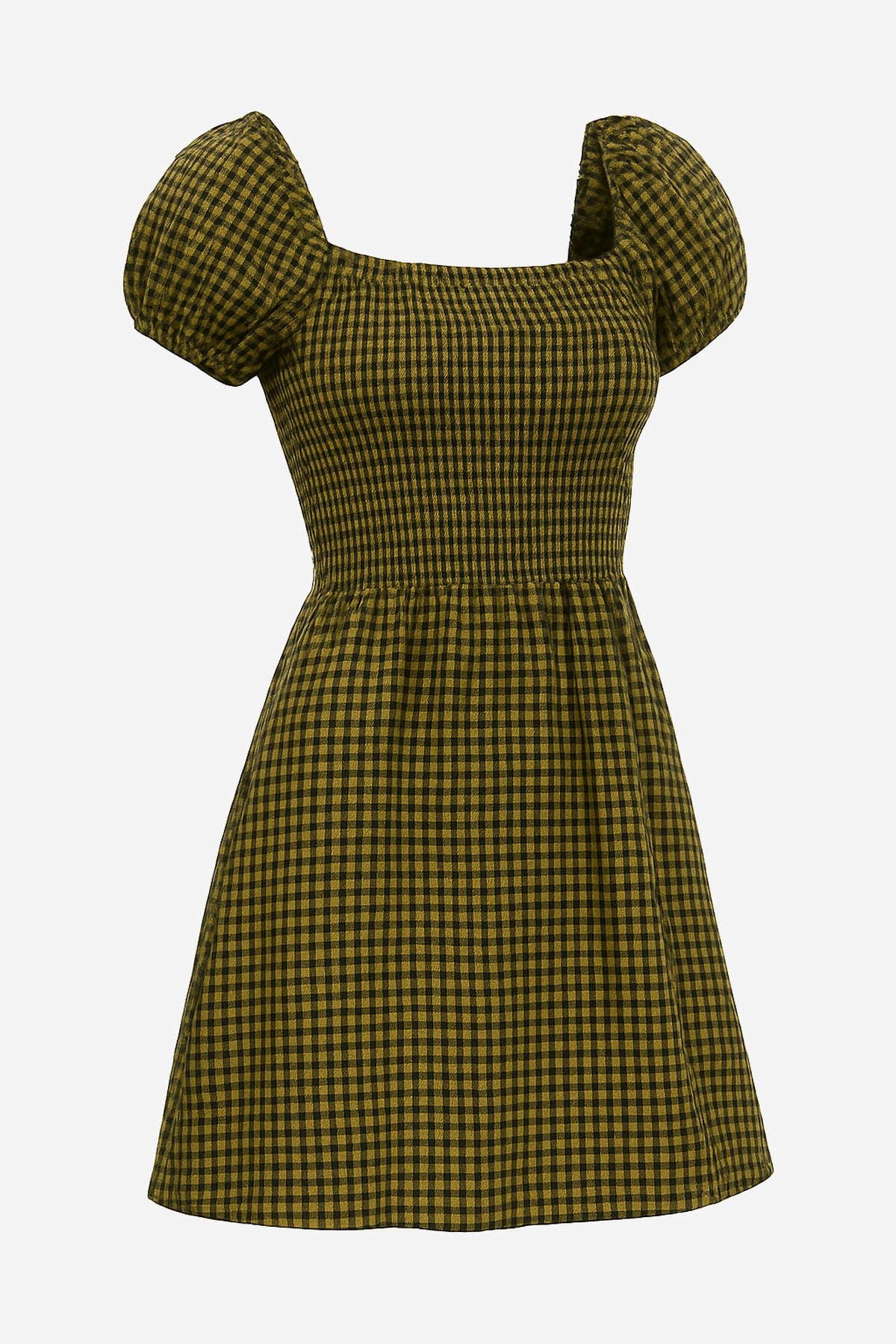 Socialite Puff Sleeve Smocked Mini Dress - Image 3