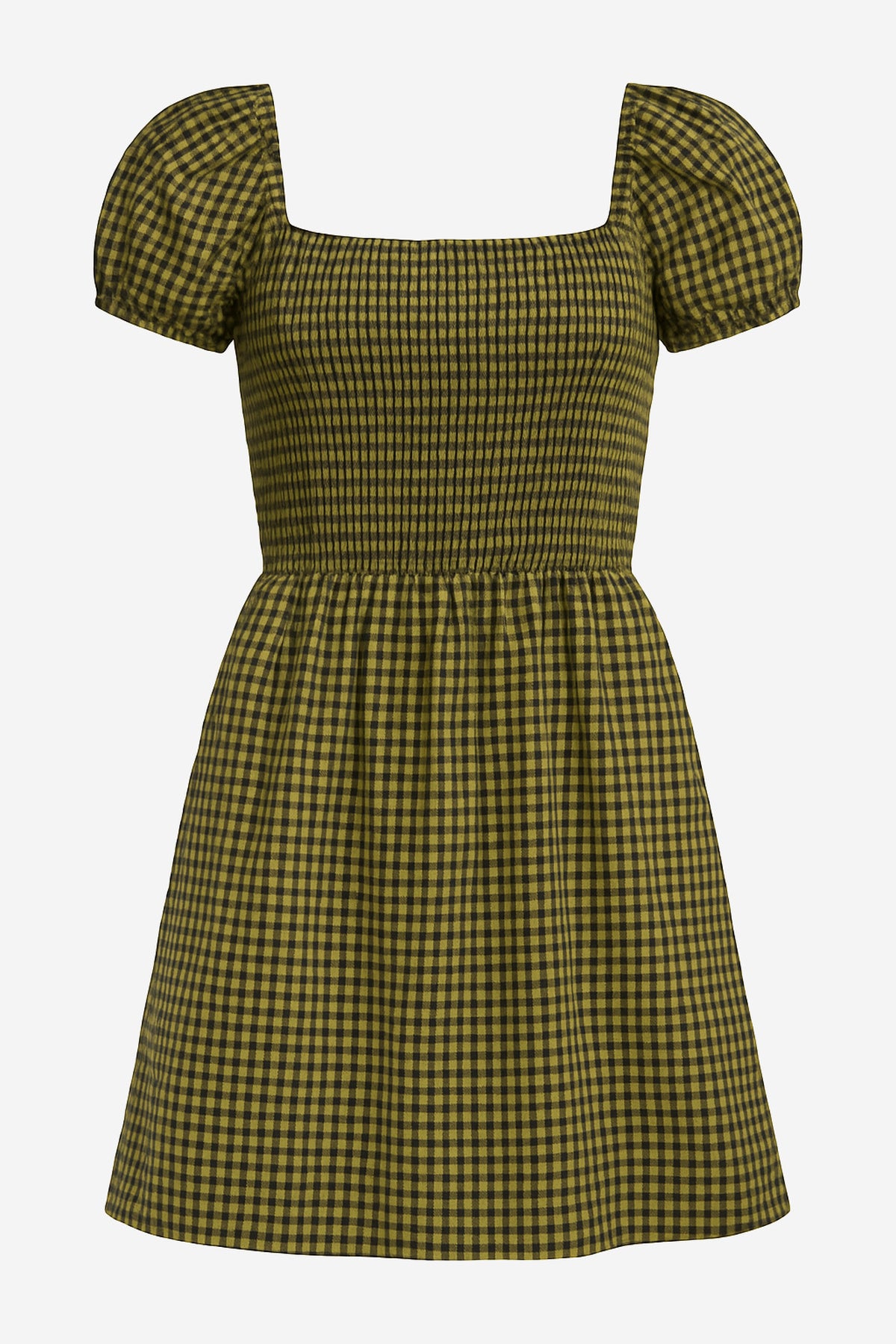 Socialite Puff Sleeve Smocked Mini Dress - Image 1