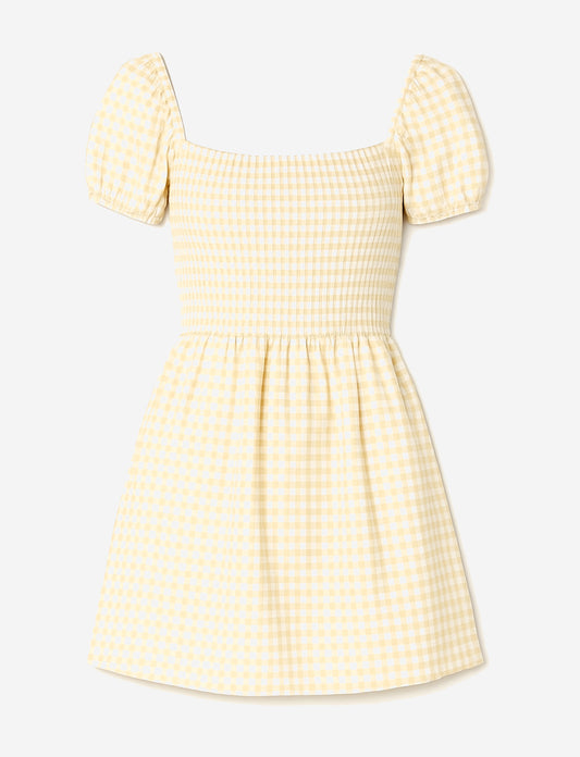 Rachel Parcell Open Back Smocked Mini Dress