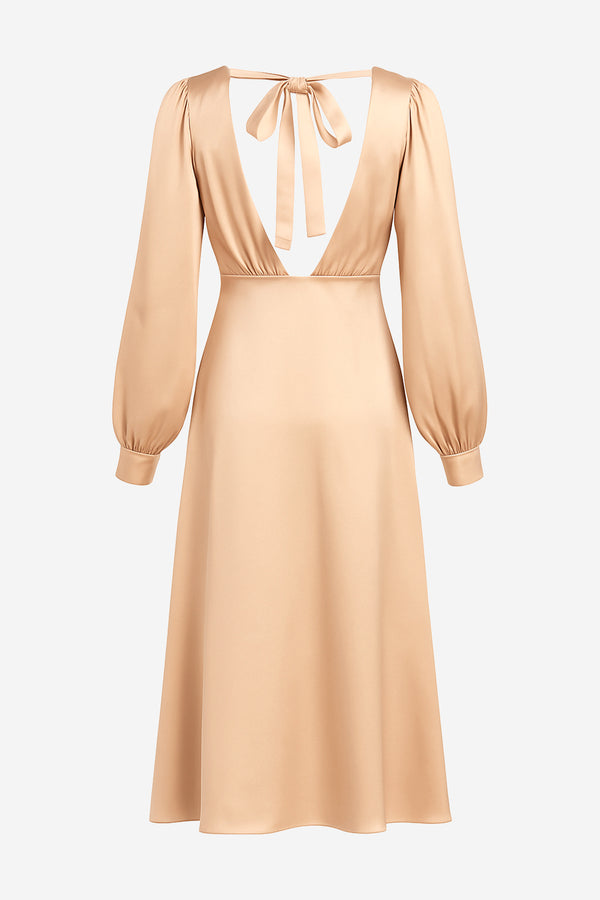 Serenette Tie-back Midi Dress - alternate