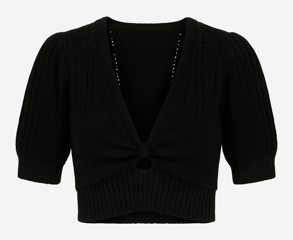 Saltwater Luxe Cropped Sweater - Image 1