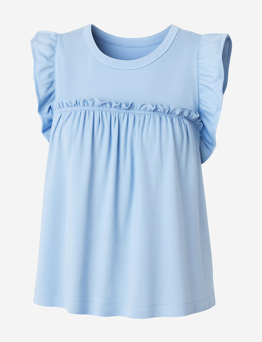 Anthropologie Maeve Sleeveless Ruffle Blouse - Image 3