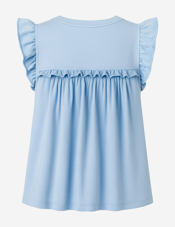 Anthropologie Maeve Sleeveless Ruffle Blouse - alternate