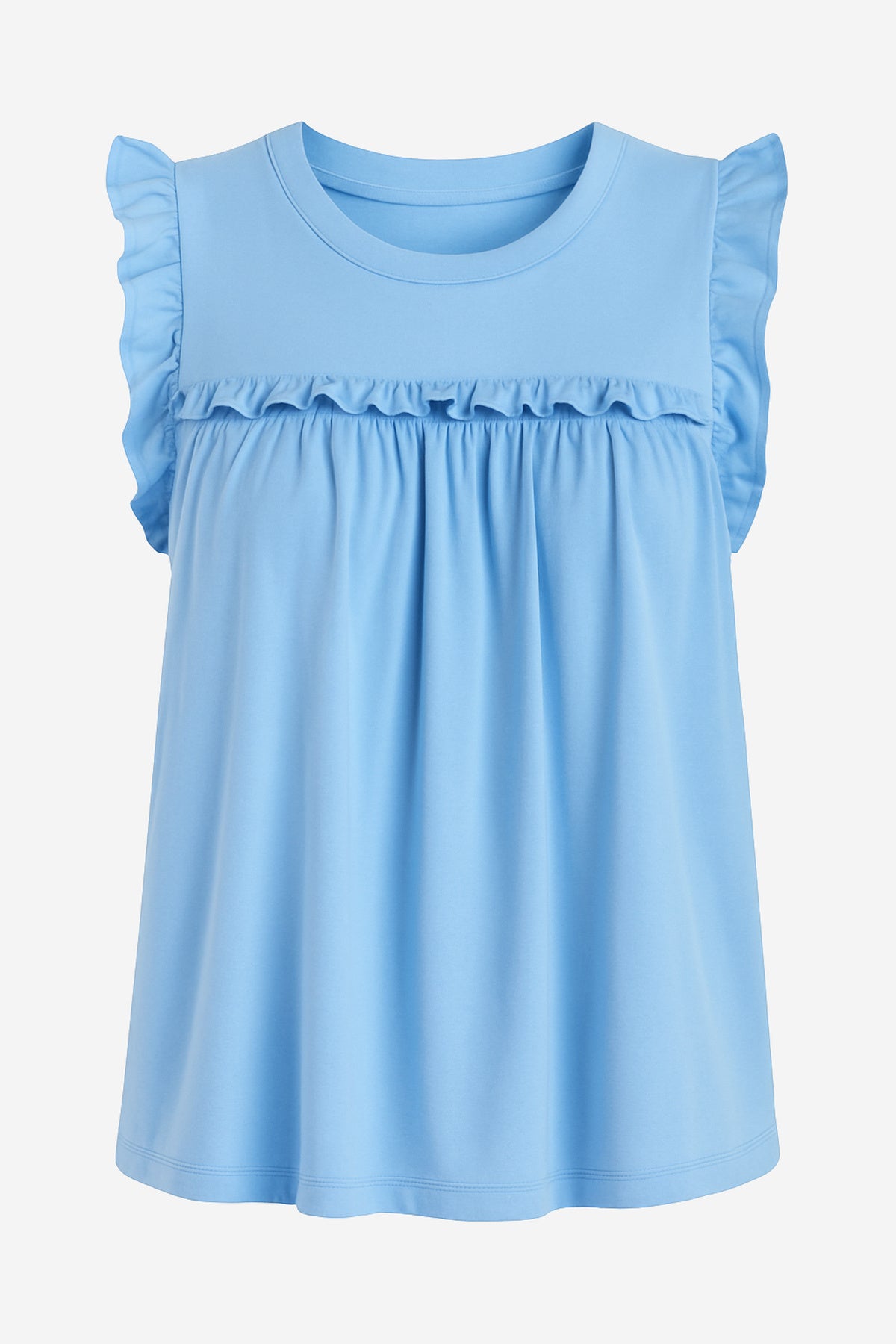 Anthropologie Maeve Sleeveless Ruffle Blouse - Image 1