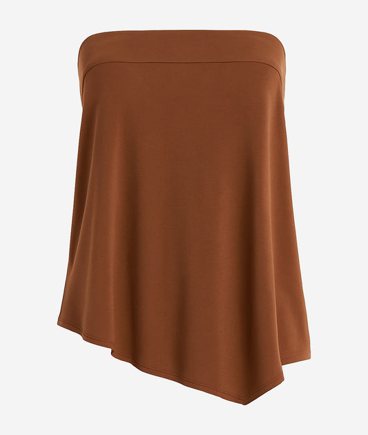 By Anthropologie Strapless Faux-wrap Top