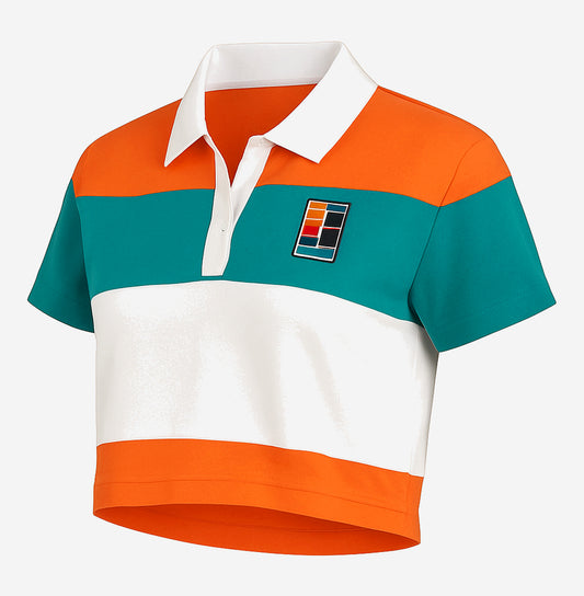 Fila X Dvrx Cropped Polo Shirt - Image 3