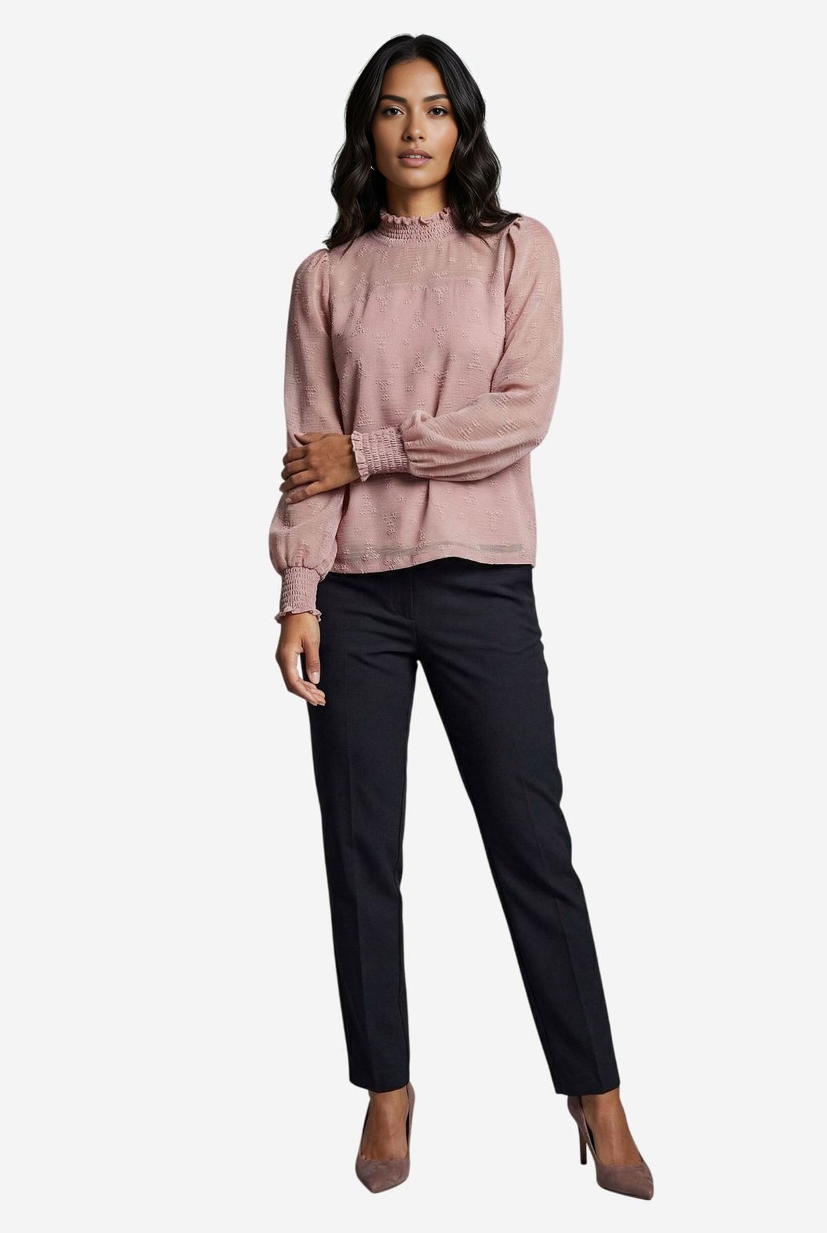 Adrianna Papell Smocked Knit Top - Image 1