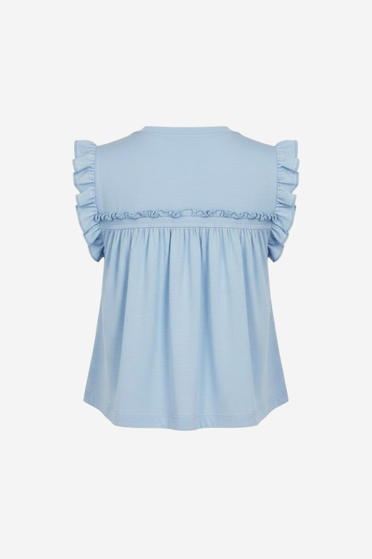 Maeve Sleeveless Ruffle Blouse - Image 4