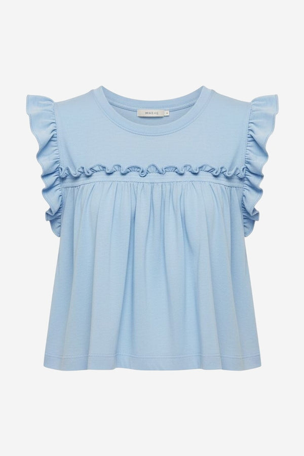 Maeve Sleeveless Ruffle Blouse - alternate
