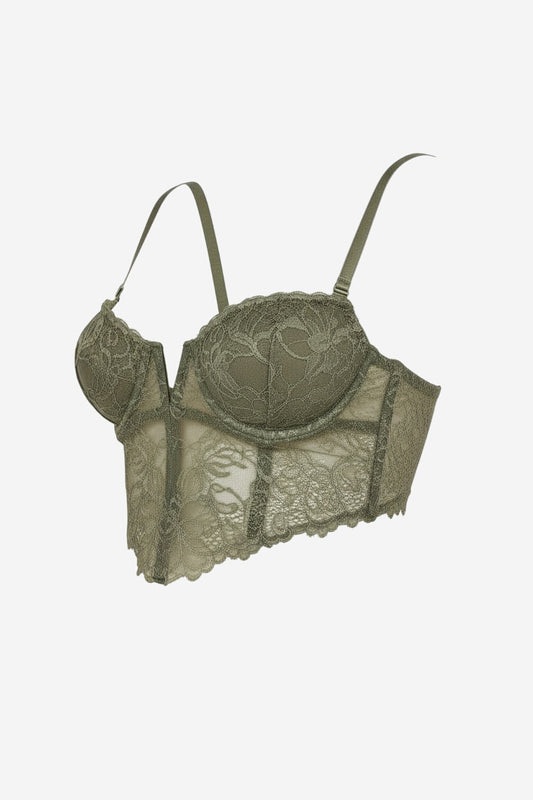 By Anthropologie Floral Lace Underwire Bustier - Image 5