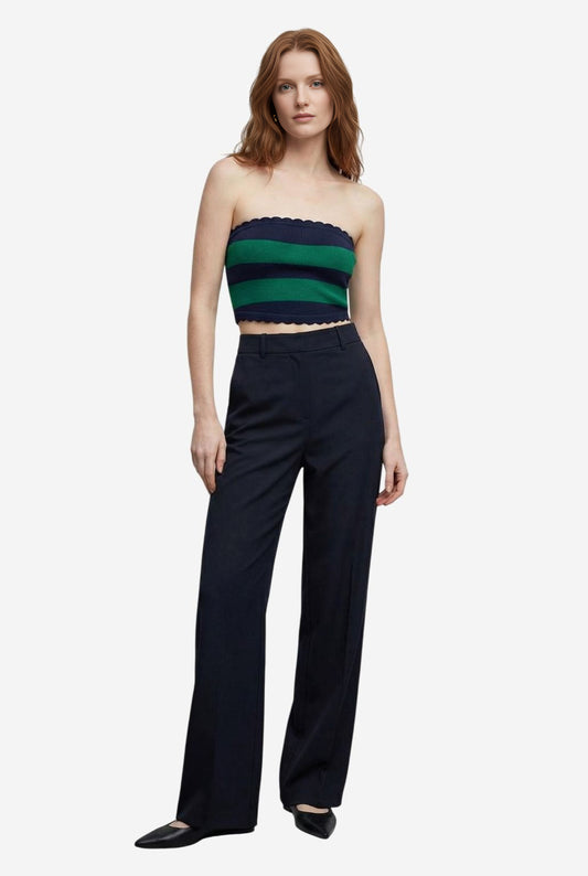 The Mandy Striped Strapless Top