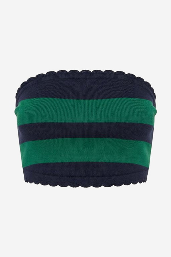 The Mandy Striped Strapless Top - alternate