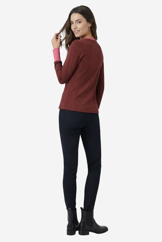 Maeve Long-Sleeve Seamed Tee - Image 3