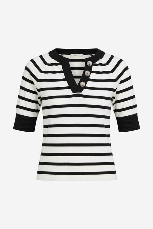 Maeve Half-Sleeve Henley Tee - Image 2