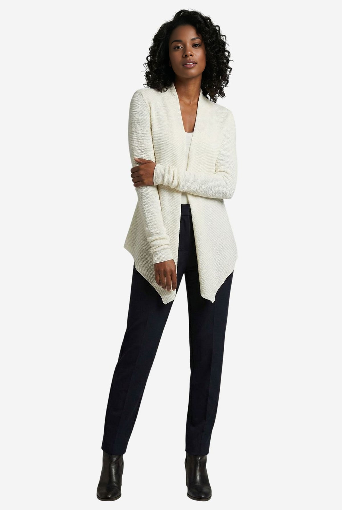 Bobeau Tie Front Cardigan - Image 1