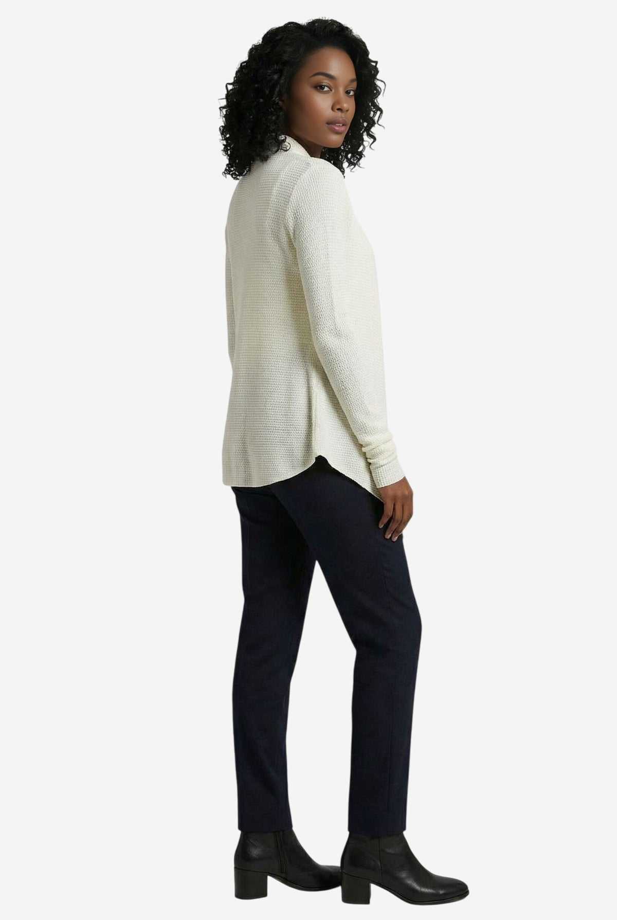 Bobeau Tie Front Cardigan - Image 3