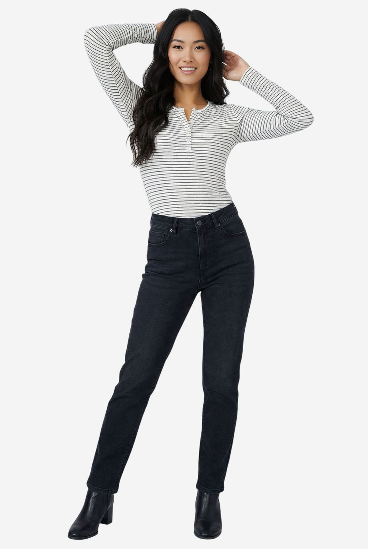 Bobeau Caty Henley Top - Image 1