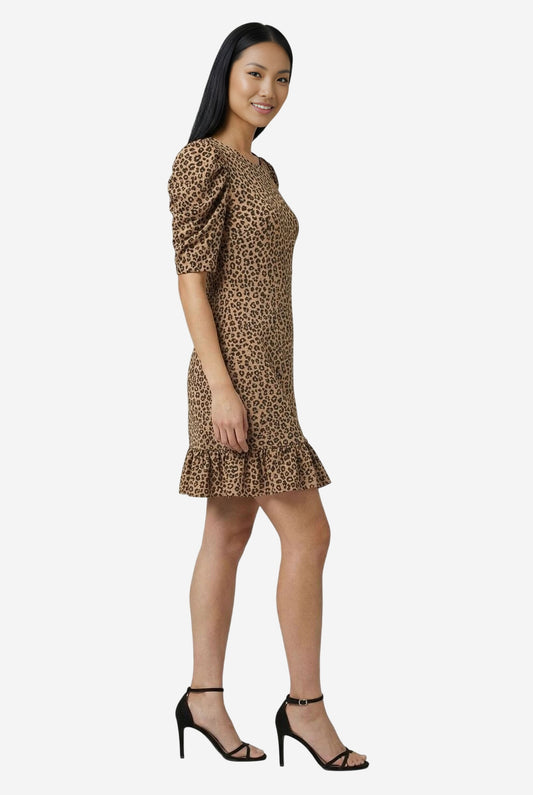 Cece Leopard Print Knit Dress - Image 3