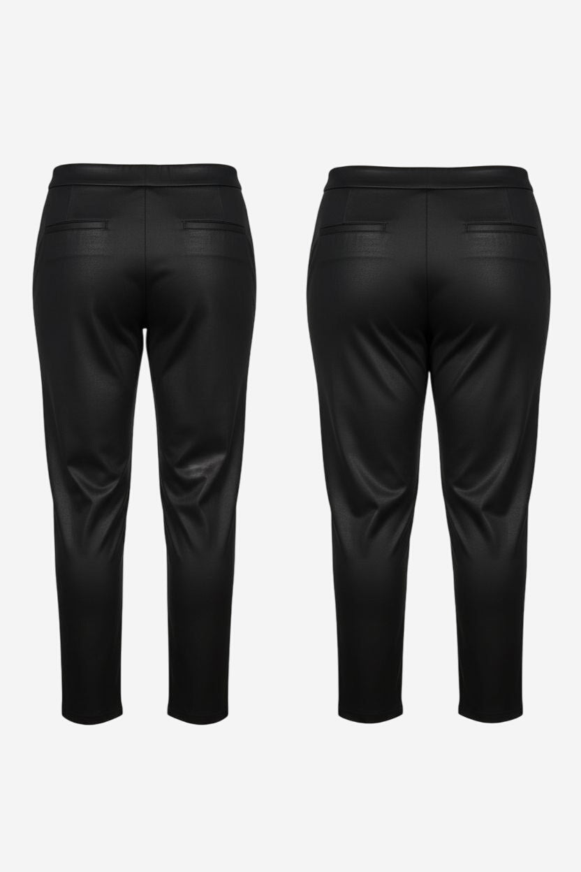 Good American Shiny Crop Scuba Knit Trousers (Regular & Plus Size) - Image 4