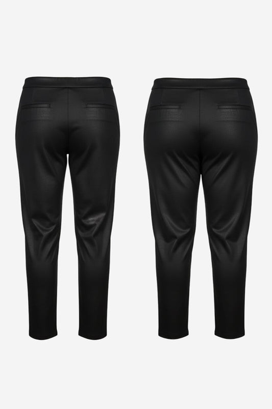 Good American Shiny Crop Scuba Knit Trousers (Regular & Plus Size) - Image 4