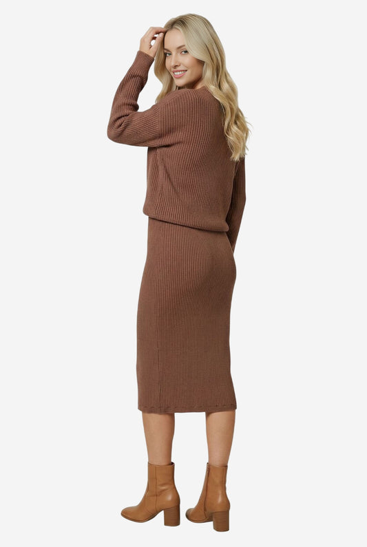 Project Social T Throw And Go Sweater Rib Midi Ski - Image 3