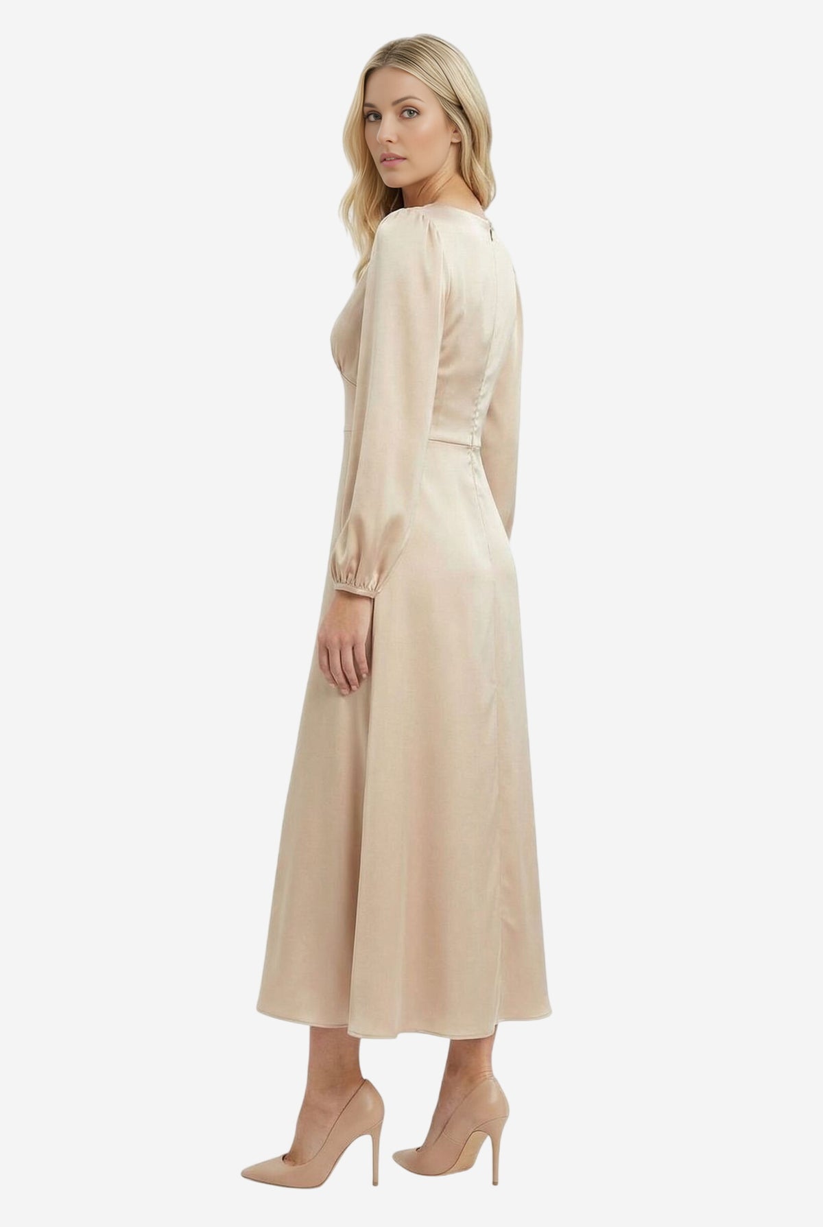Serenette Tie-Back Midi Dress - Image 3