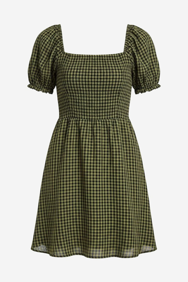 Socialite Puff Sleeve Smocked Mini Dress - alternate