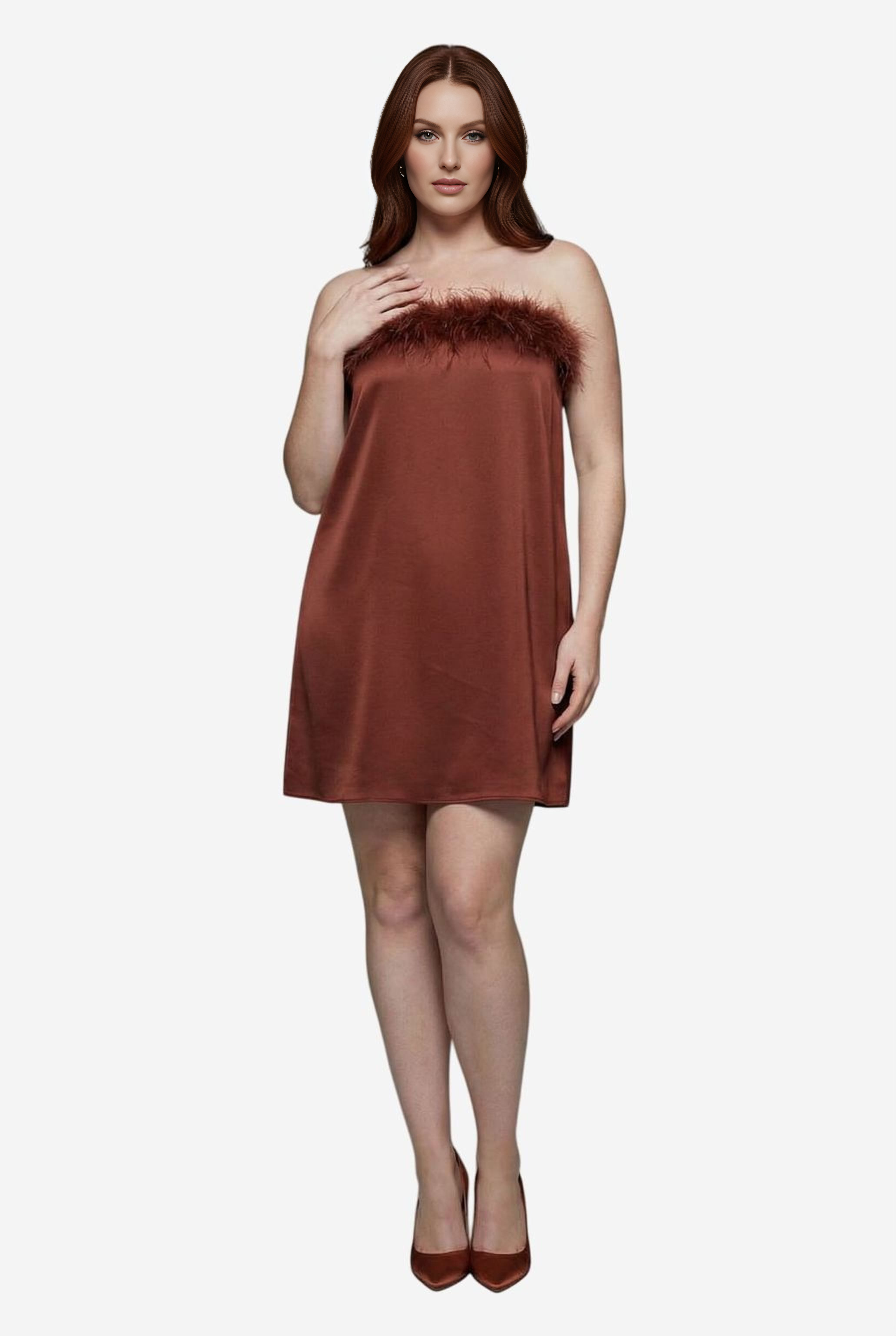 Weworewhat Strapless Mini Dress Red / 4