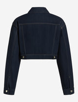 Weworewhat Cropped Denim Jacket - Thumbnail 2