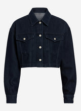 Weworewhat Cropped Denim Jacket - Thumbnail 1
