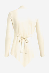 Bobeau Tie Front Cardigan - Thumbnail 2